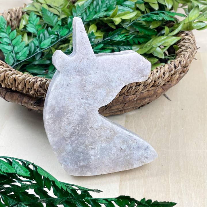 Ewelina Pas Jewelry - Wholesale Spiritual Stone/Crystal - Pink Amethyst Unicorn Carving