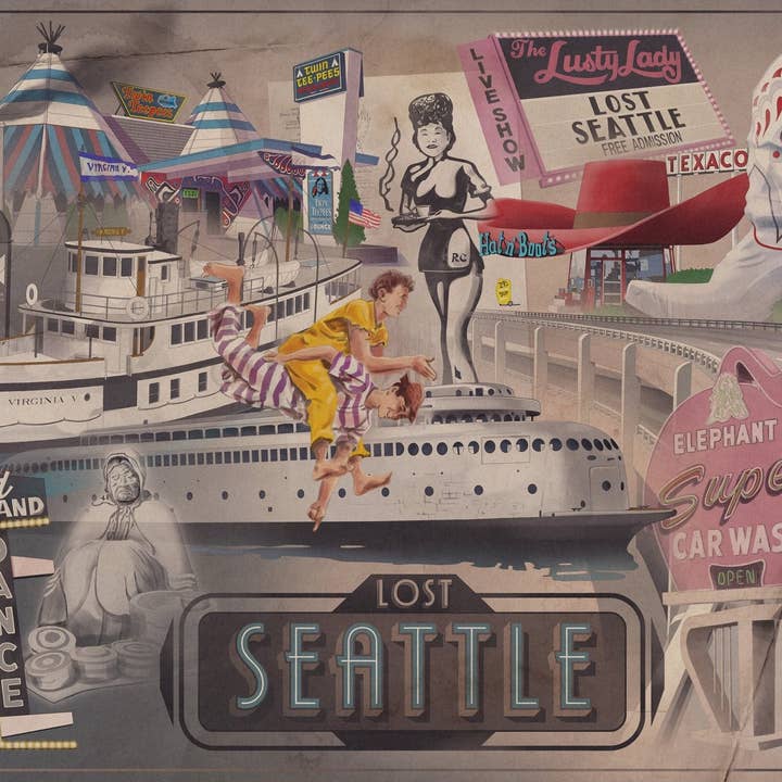 OddGoods - Wholesale Puzzle - Adult - Lost Seattle 500 Piece Jigsaw Puzzle1