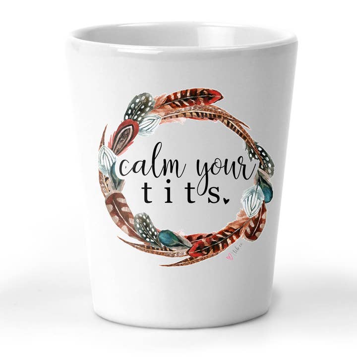 tcbco - Vente Verre à shooter - Verre à shot Calme Vos Seins1