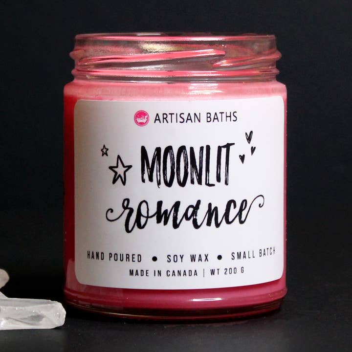 Moonlit Romance Soy Candle for wholesale by Artisan Baths