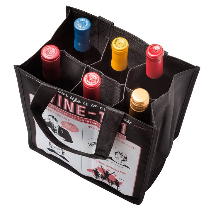 Chris’s Stuff Inc. - Wholesale Wine tote - 6 Bottle Bag - Wine-1-12