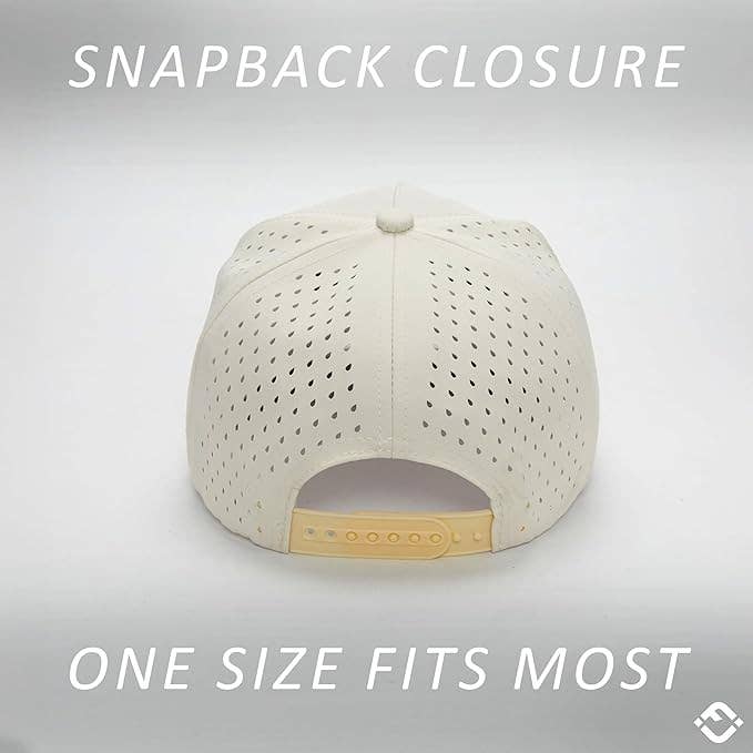 Funky Junque – Großhandel Basecap – Herren – Blanko Laser-Cut Golfseil-Kappe - Grün/Beige3