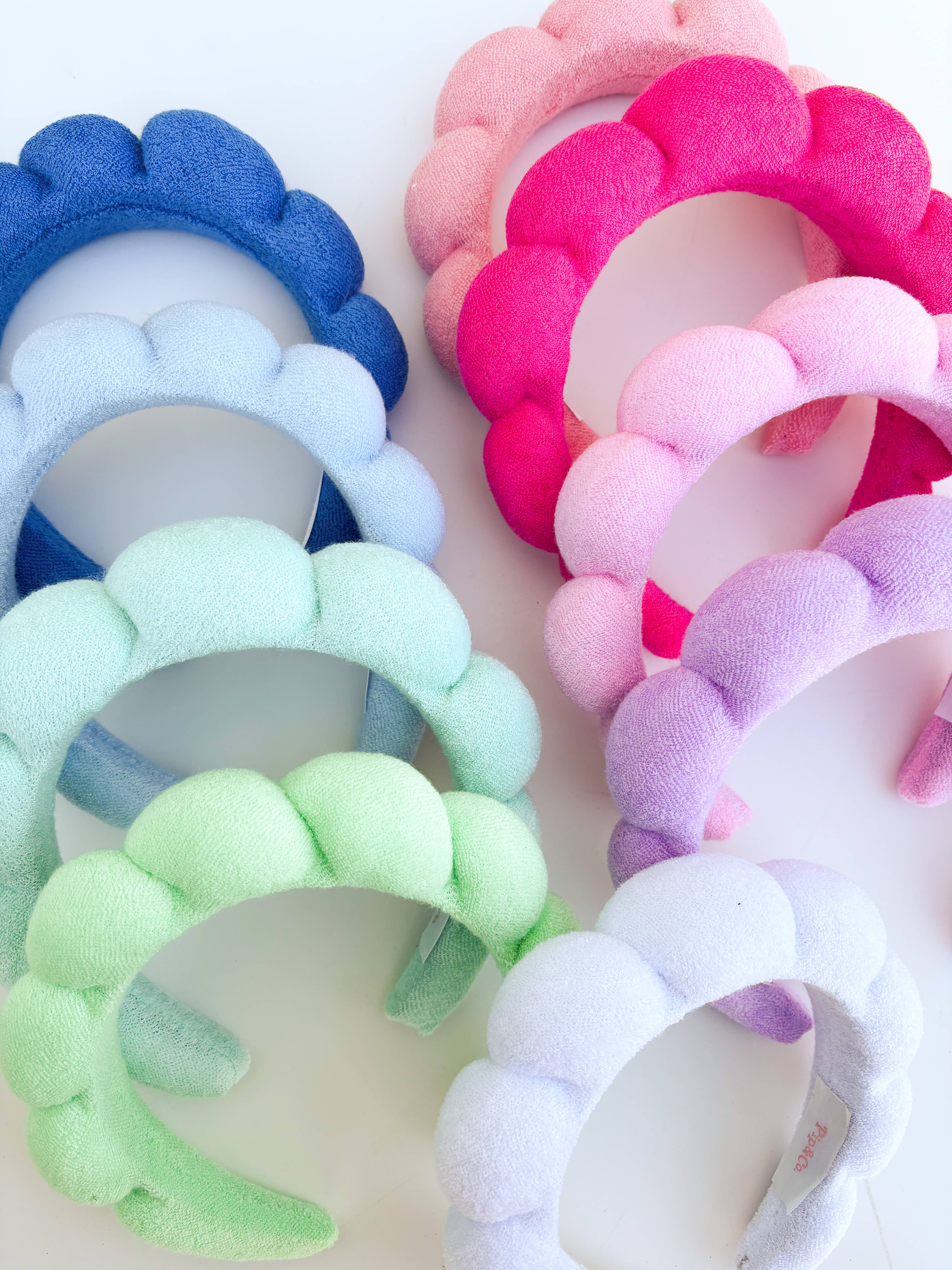 Rock Paper Scissors – wholesale Spa headband – Cloud Puff - GRWM Puffy Terrycloth Plush Spa Headband1