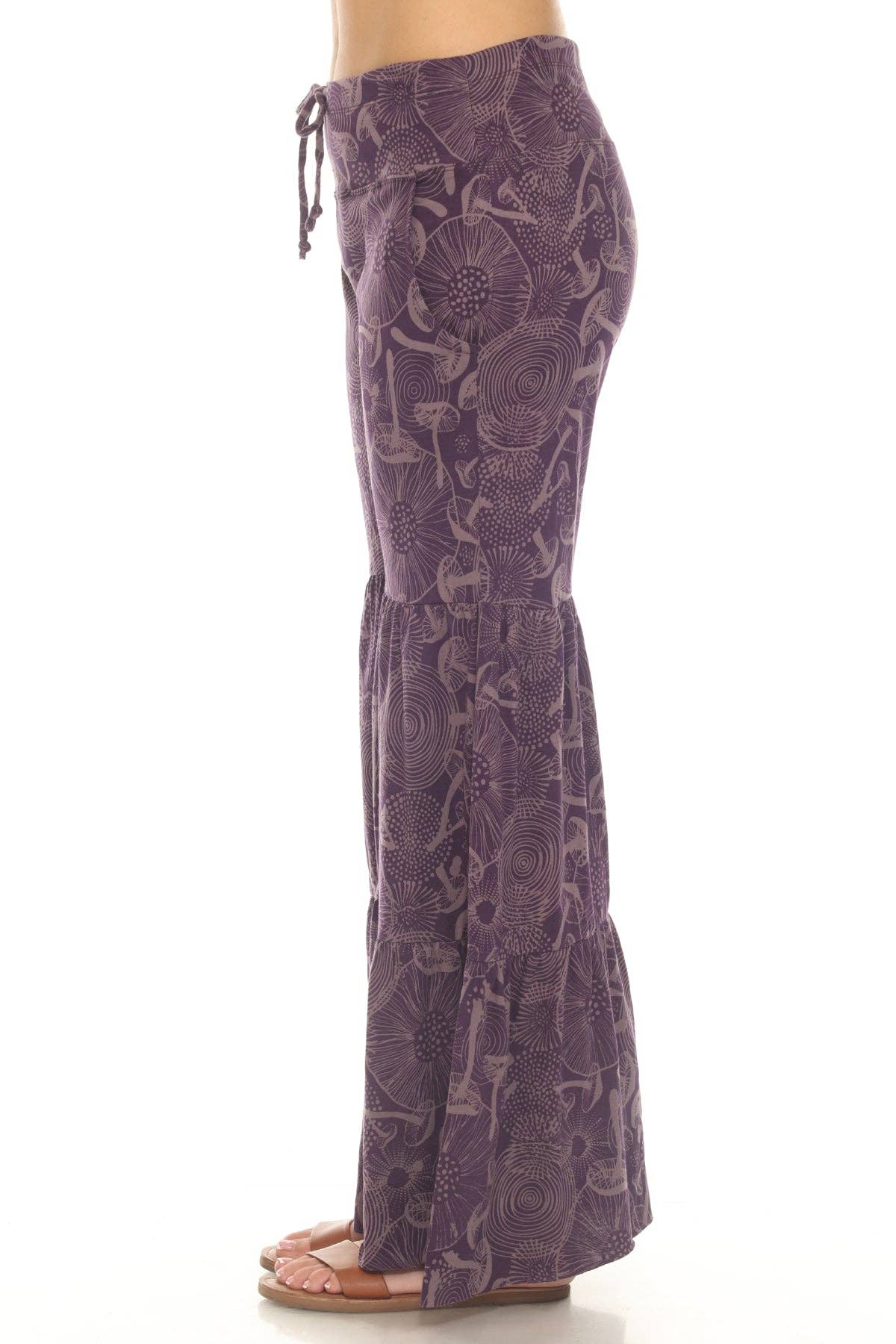 Lakhays Collection Inc. - Wholesale Pants - Women's - Mushroom Tiered Jersey Pants1