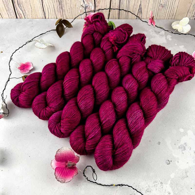 Orchidean Luxury Yarns - Wholesale Yarn - Mulberino 4ply  Merino Silk and Yak yarn dyed to order16