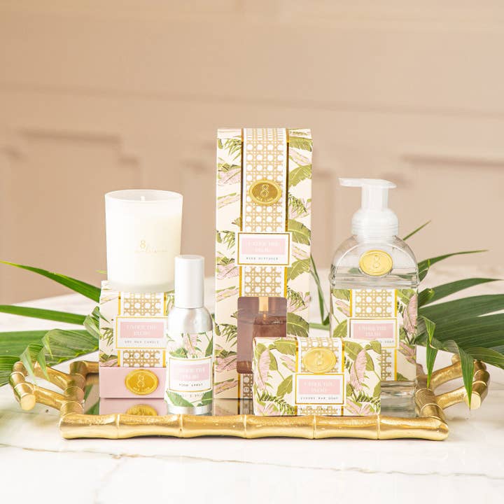 8 Oak Lane - Wholesale Jar/Filled Candle - Under the Palms 5.6oz Soy Wax Candle