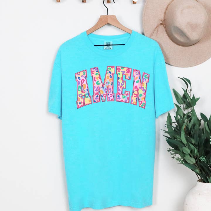 Amen Lisa Frank Vibes Graphic Tee for wholesale by Haysville House