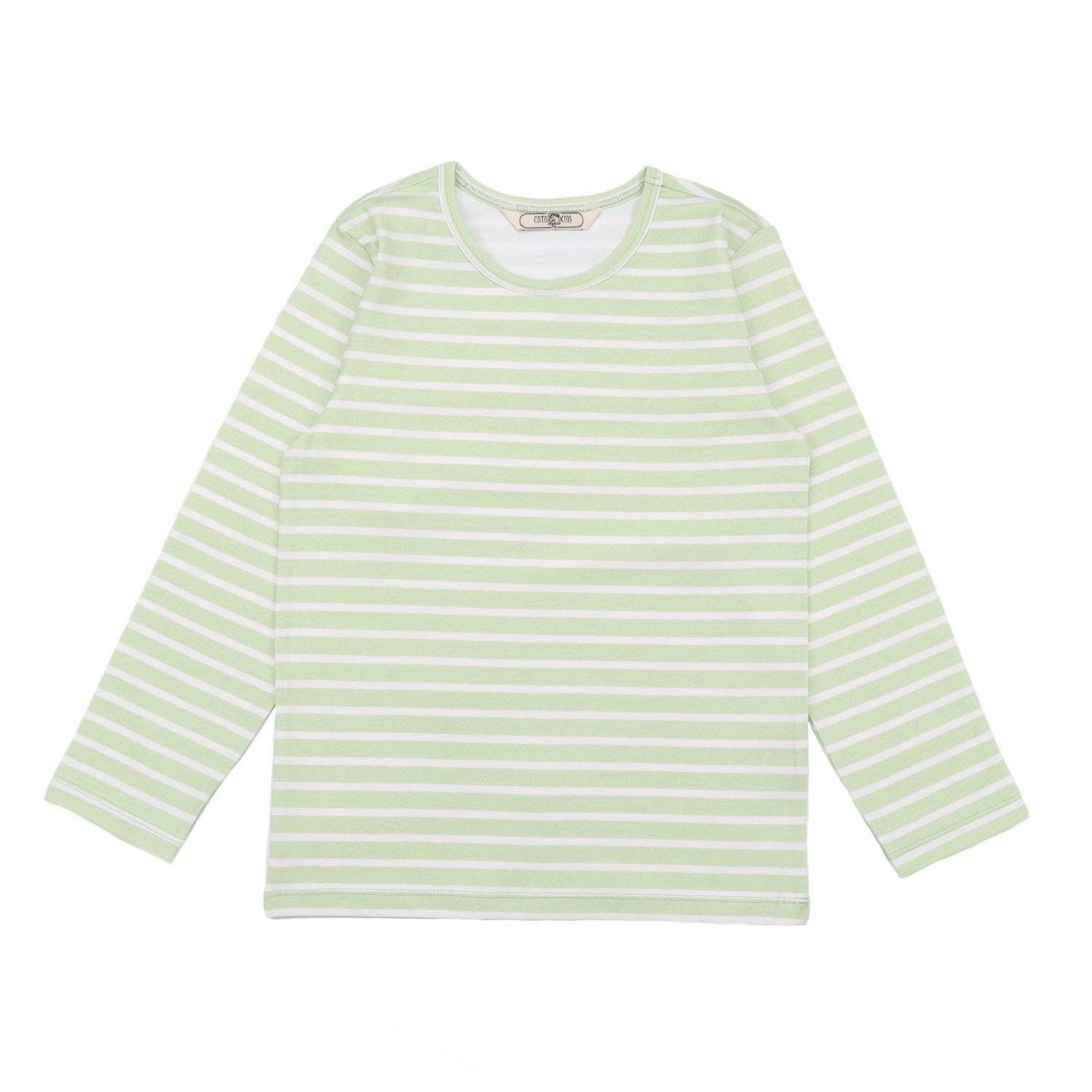 walkiddy - Wholesale T-Shirt - Kids - Green stripes 14-Shirt2