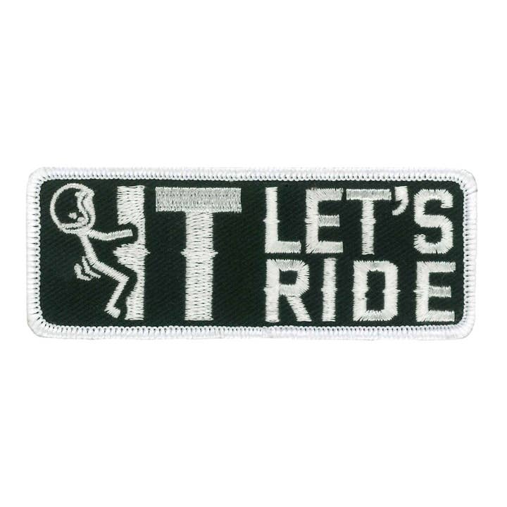 Hot Leathers F It Let's Ride 4" Embroidered Patch PPW1102 for wholesale by Hot Leathers