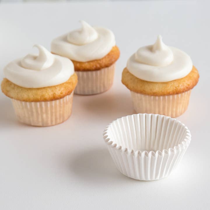 Fox Run Brands - Wholesale Cupcake/Muffin Liner - Fox Run Mini White Cupcake Liners, Set of 75, 1.75"