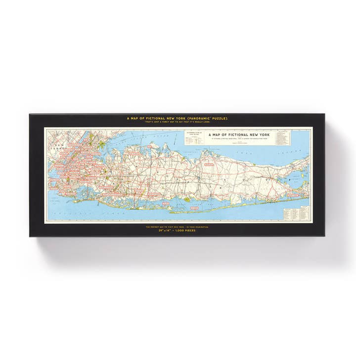 NYC Map 1,000 Piece Panoramic Puzzle for wholesale by Raincoast Distribution Group
