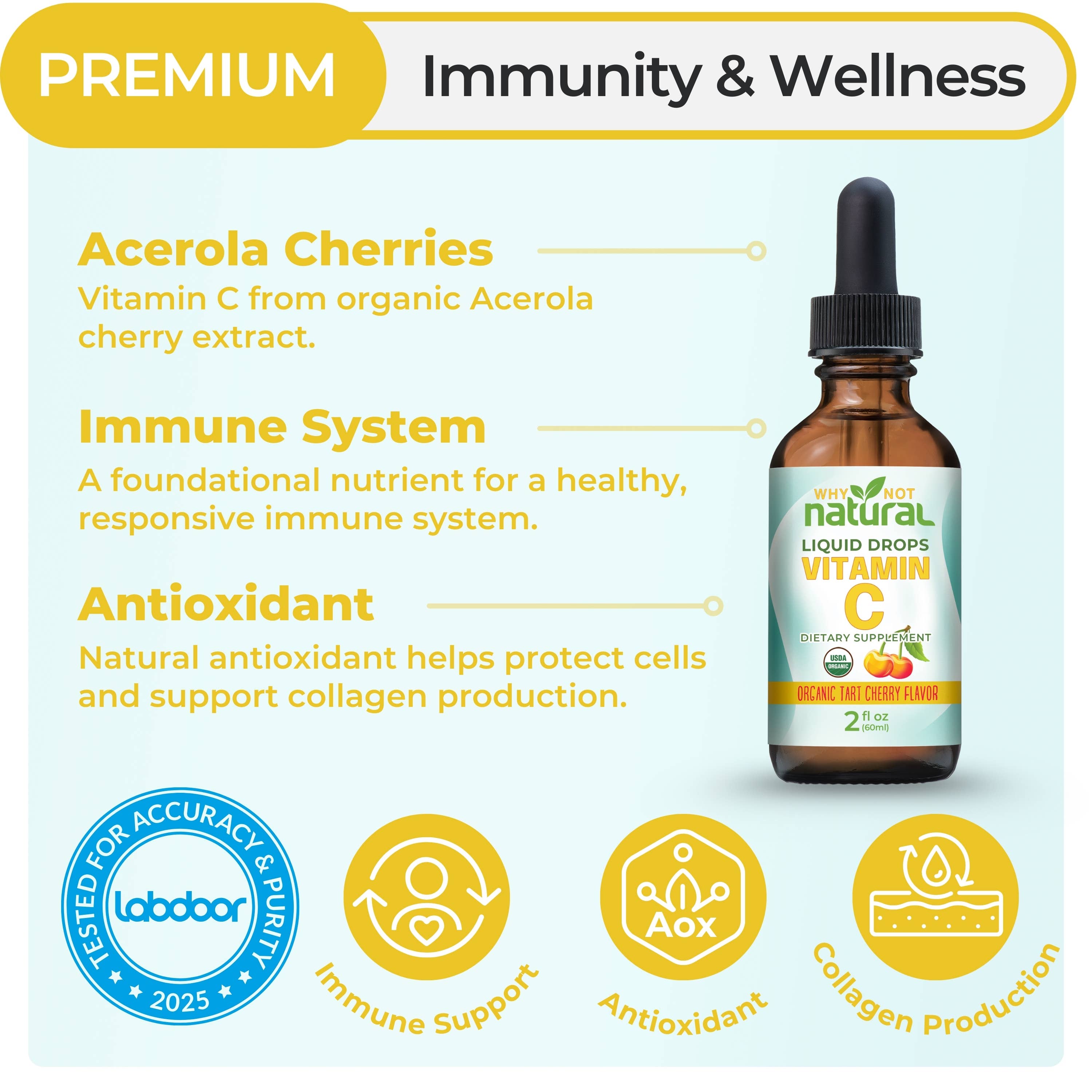 WhyNotNatural - Wholesale Oral Supplement/Vitamin - Organic Liquid Vitamin C1