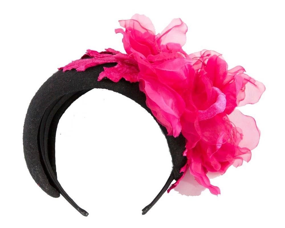 Max Alexander by Cupids Millinery Melbourne - Vendita all'ingrosso Fascinator - Donna - Cerchietto largo con fiore in seta16