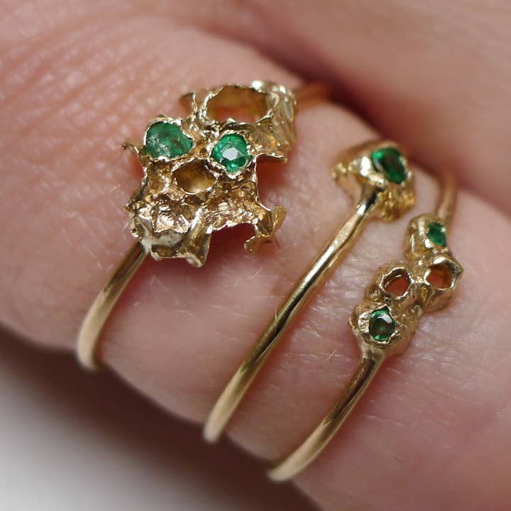 Anello con diamanti Tia Colony ispirato alla dea per la vendita all'ingrosso da parte di Grace Gow