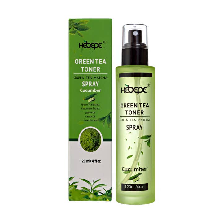 Hebepe - Wholesale Facial Toner - Green Tea Matcha Face Toner Spray with Cucumber1