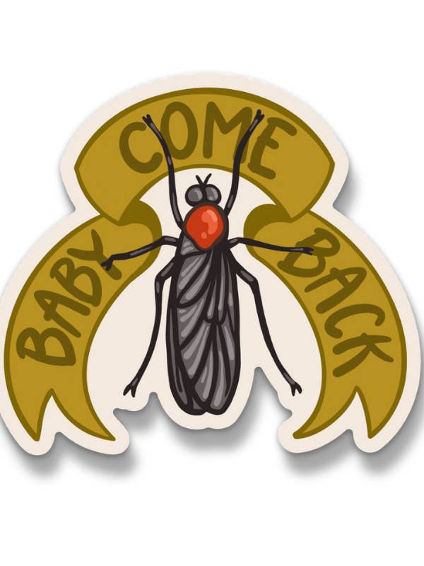 Autocollant Bébé Reviens pour la vente par Freehand Goods