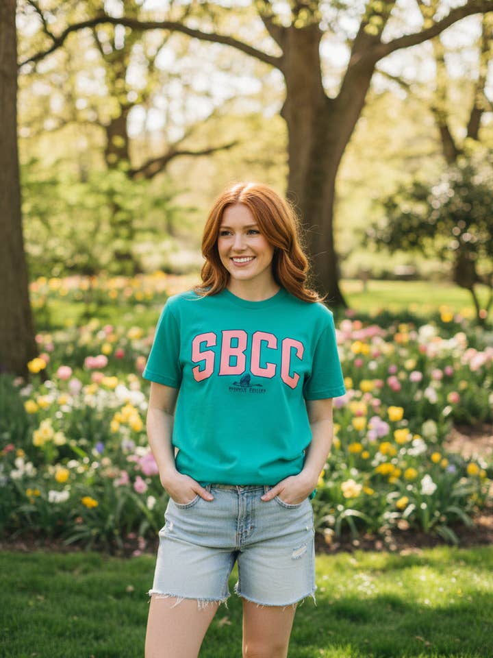 Full Front SBCC Coral Logo for wholesale by Speckle Bellies Clothing Company