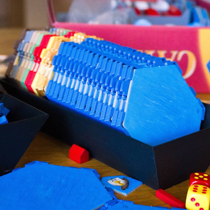 Hex Holders 30 Pack Non Magnetic Sea Expansion Full Combo for Hex Based Settlement and Trading Board Game Organization for wholesale by Topoco Art