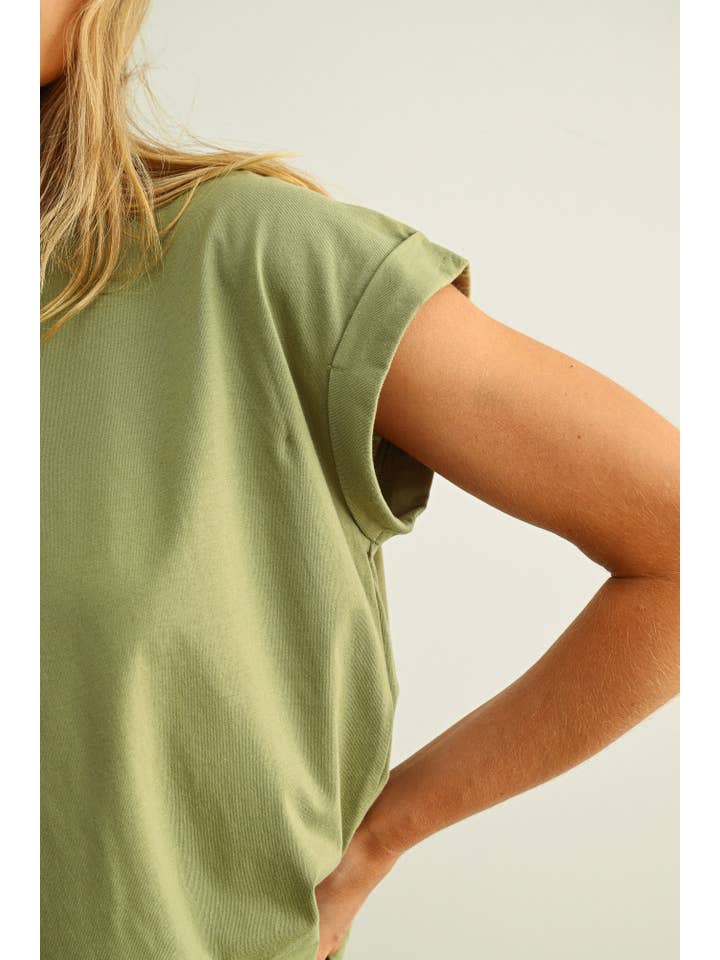 MIOU MUSE - Venta al por mayor Blusa - Mujer - Blusa de manga con puño y cuello redondo19