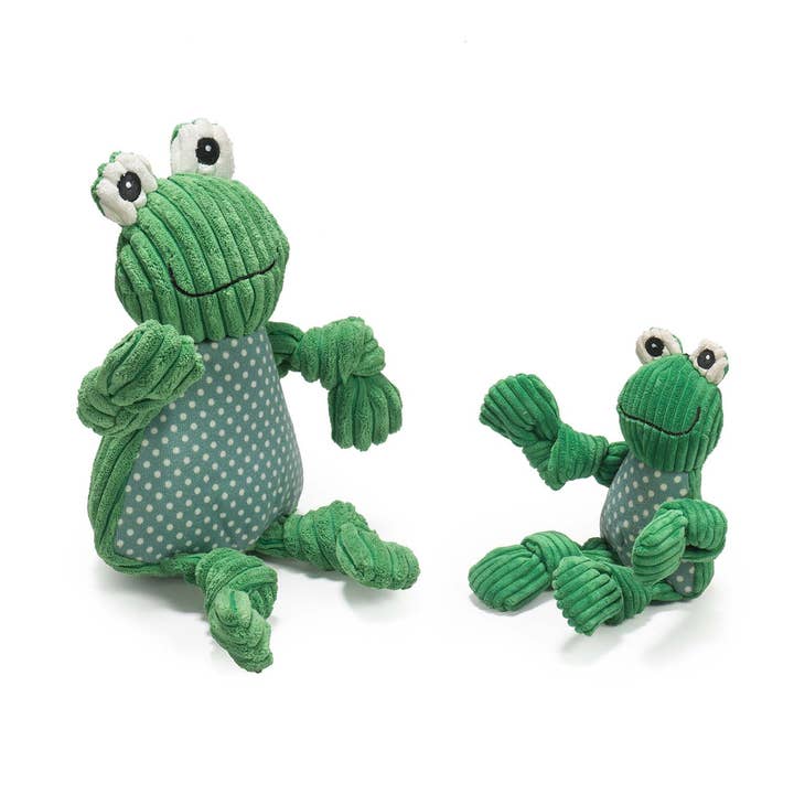 Fergie Frog Knottie® Plush Dog Toy for wholesale by HuggleGroup