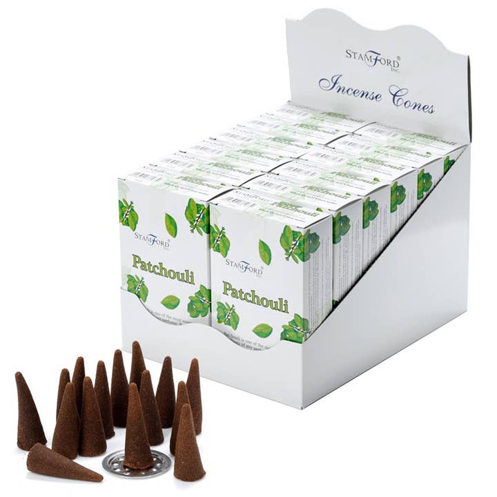 37163 Stamford Incense Cones - Patchouli for wholesale by Puckator Ltd