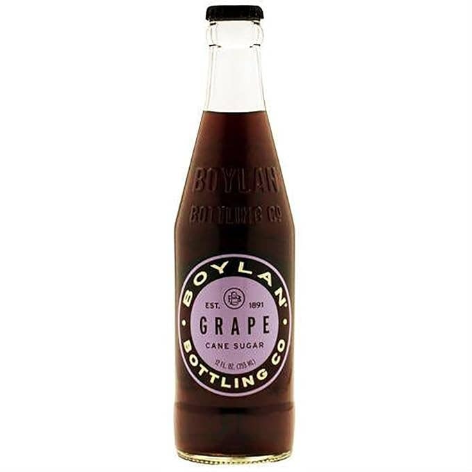 EcoQuality - Wholesale Soda/Carbonated Drink - 12oz Boylan Grape Soda Refreshing Sparkling Drink 24 Count