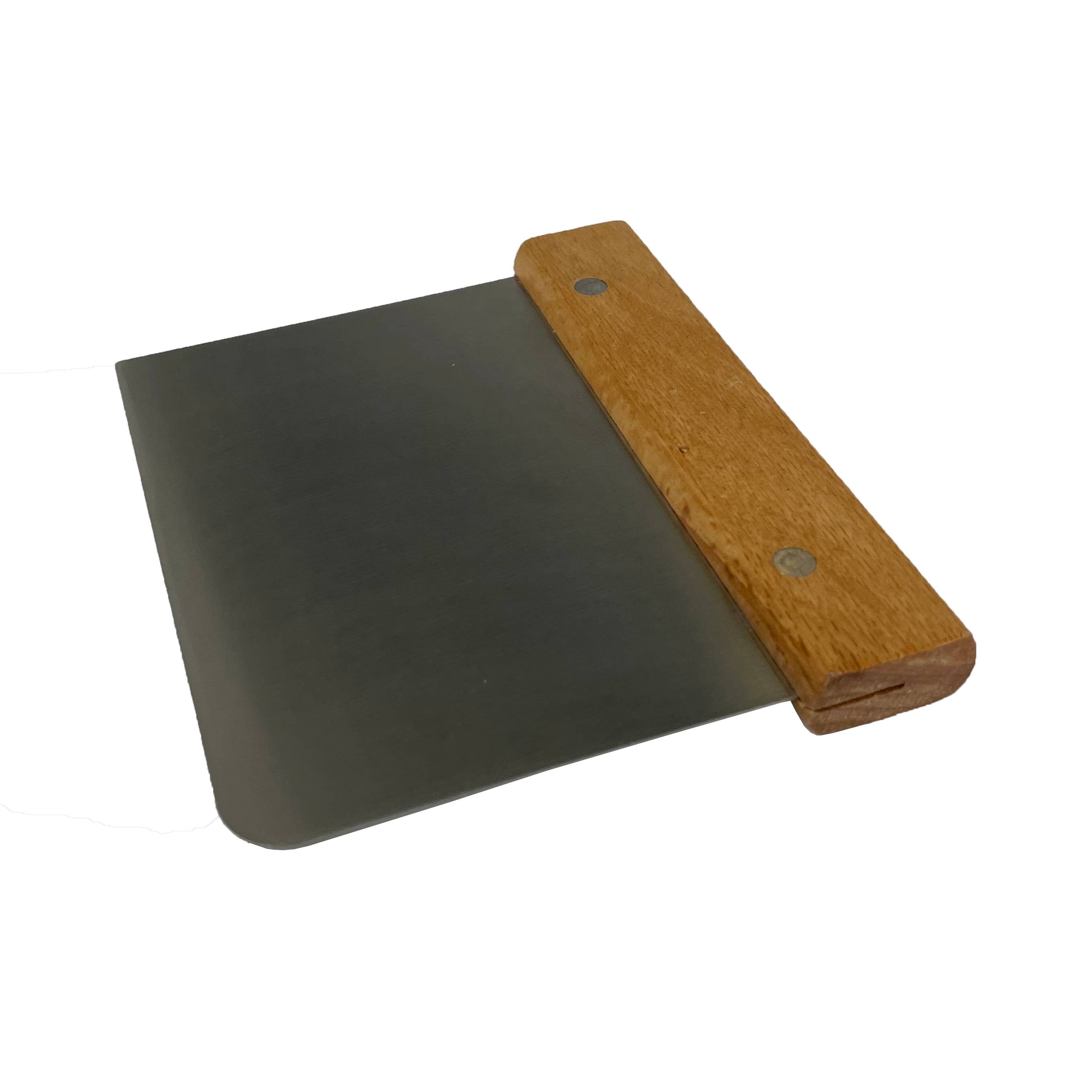 Bospak - Wholesale Kitchen Tool/Gadget - Stainless Steel Dough Scraper with Hard Wood Handle