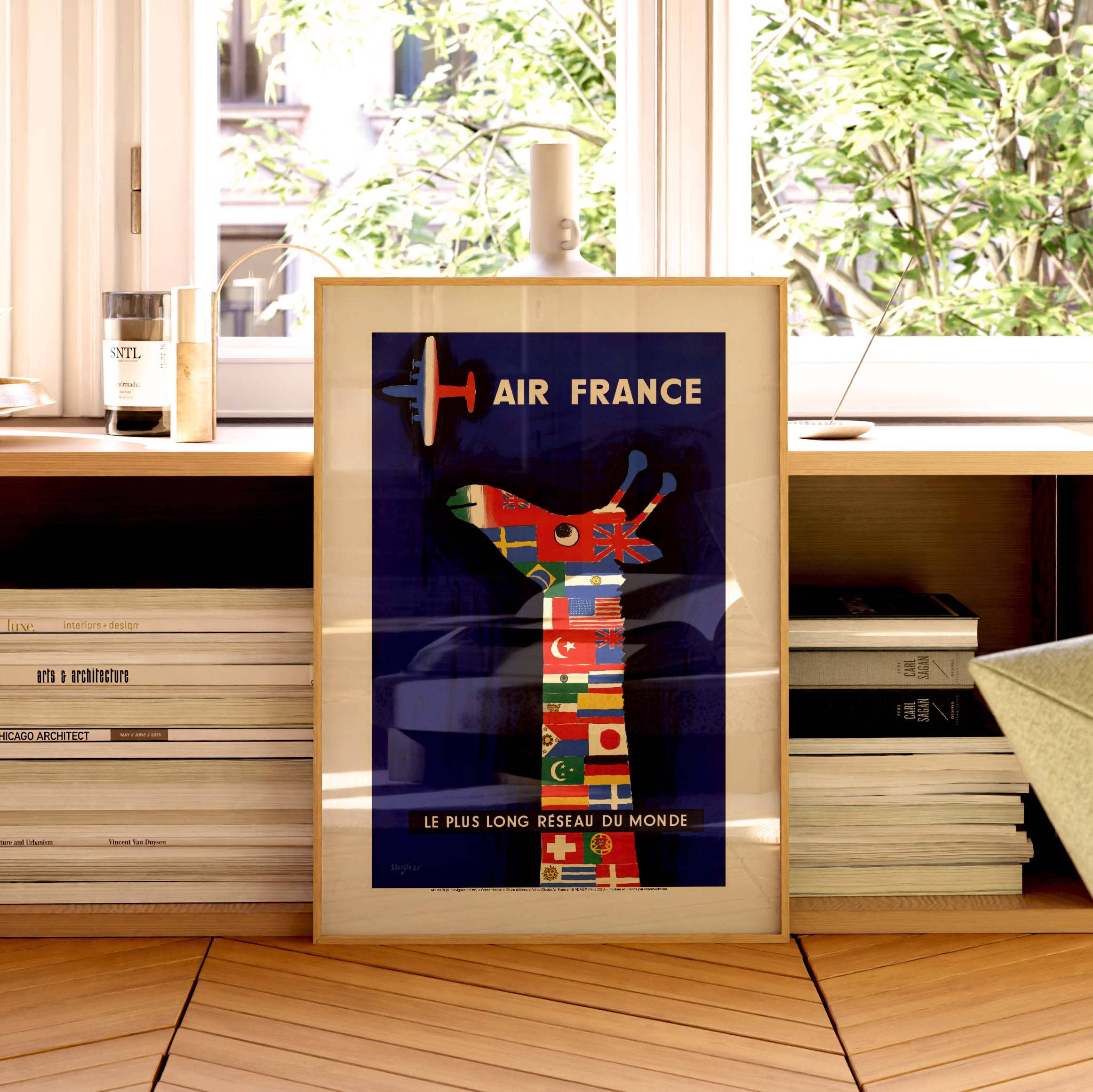 Oneart - Wholesale Poster - Air France Poster / The World's Longest Route - AFL00765