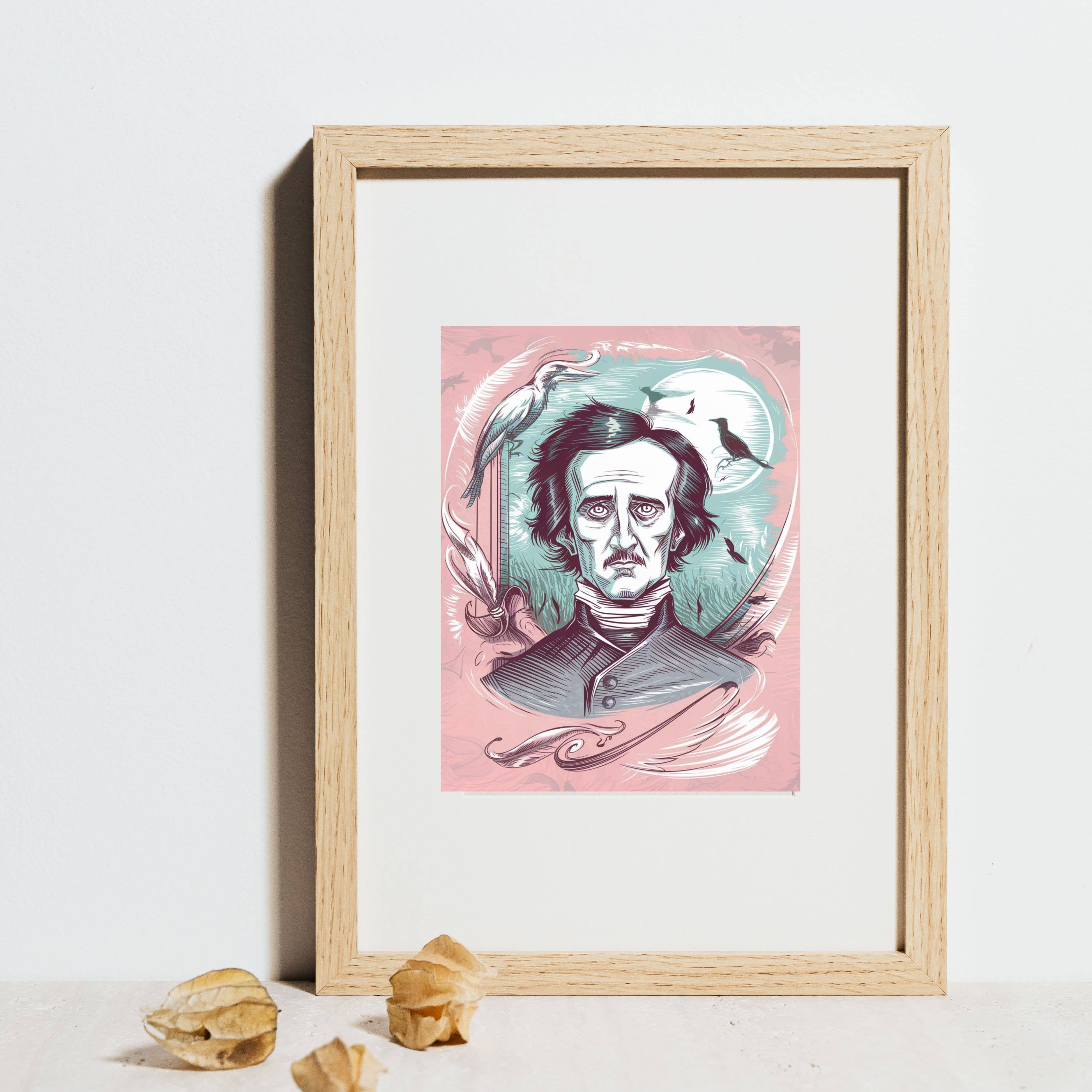 Magnifique Hearts - Wholesale Art Print - Famous Author Series: Edgar Allan Poe – Cardstock Prints  2