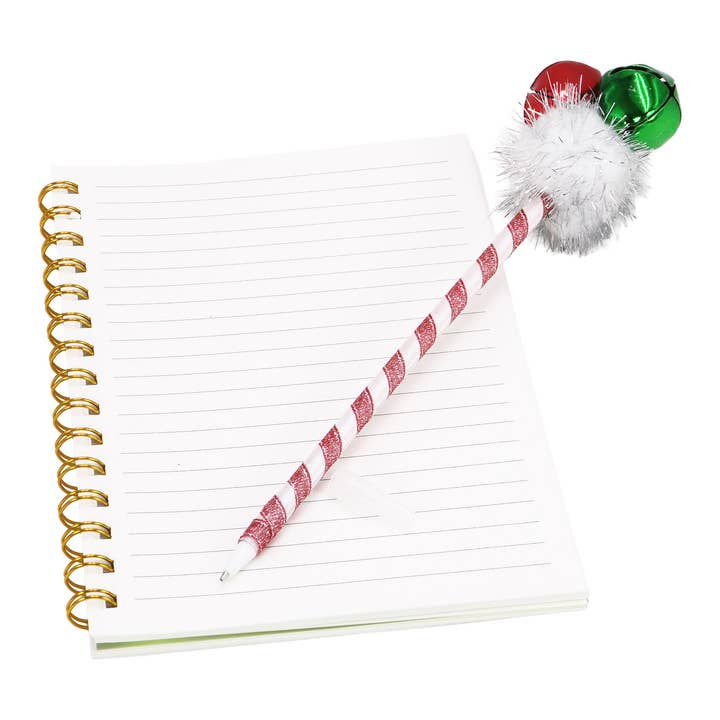 ASSORTED Christmas Jingle Bell Ornament Pen - 12 Pcs for wholesale on Faire3