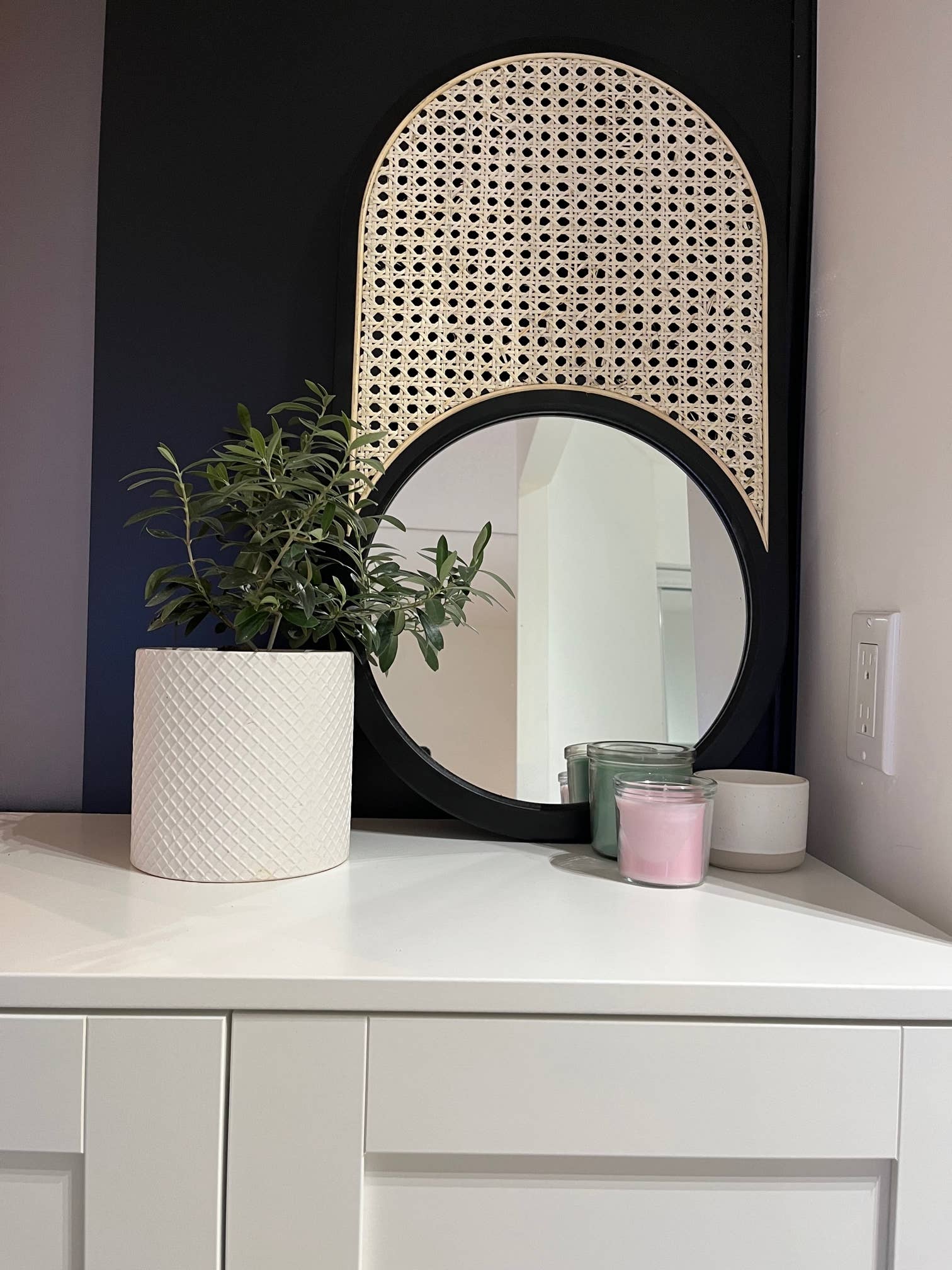 Coucou Bamboo - Wholesale Wall Mirror - 60cm Oval Wood Mirror|Oval mirror decor made of wood frame1