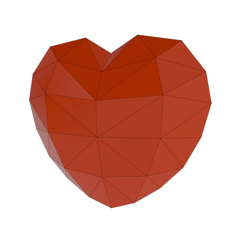 PAPERCRAFT WORLD – wholesale DIY-pysselkit – 3D Big Heart PaperCraft väggkonst3