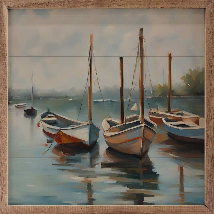 Boats On Pier for wholesale by Kendrick Home