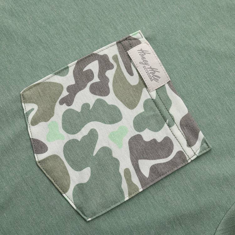 Honey Hole Outdoors - Wholesale T-Shirt - Men's - SS - Performance Shirt - Field Camo4