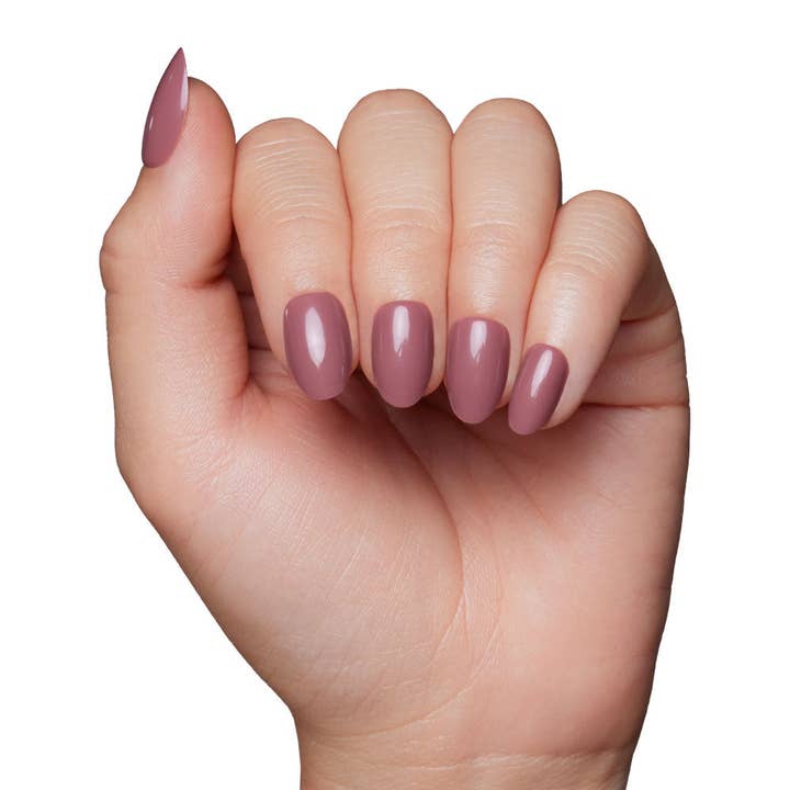 Glamnetic - Wholesale Press-On/Fake Nails - Fall Mauve Press-On Nails | Fall Solids | Short Oval5