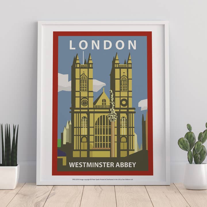 London — Westminster Abbey — 11 x 14 Zoll Premium-Kunstdruck für den Großhandel von Star Editions