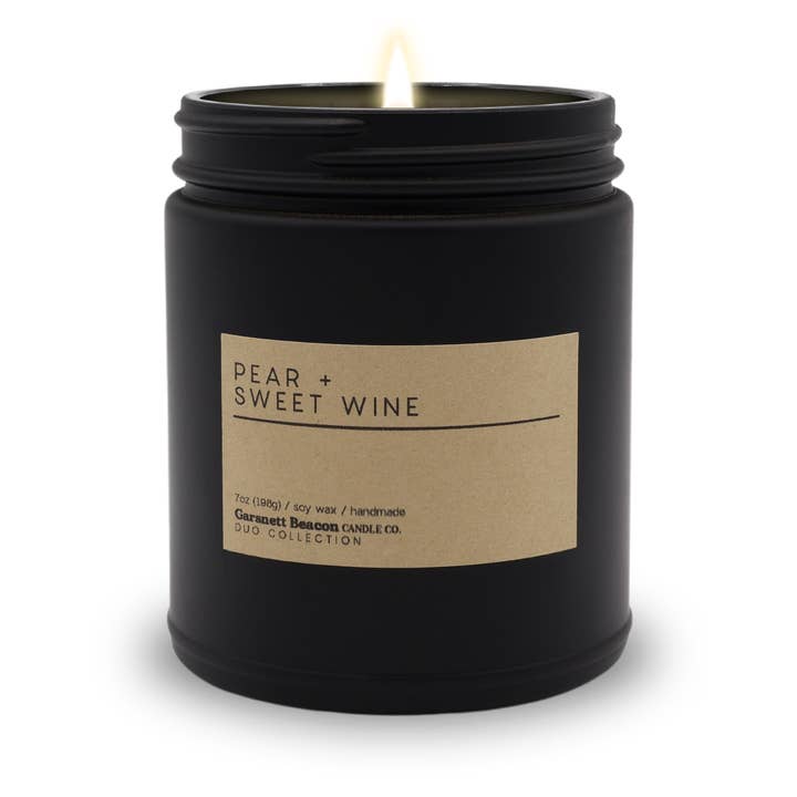 Garsnett Beacon Candle Co. - Wholesale Jar/Filled Candle - Pear + Sweet Wine Luxury Scented Candle | Duo Collection by Garsnett Beacon3