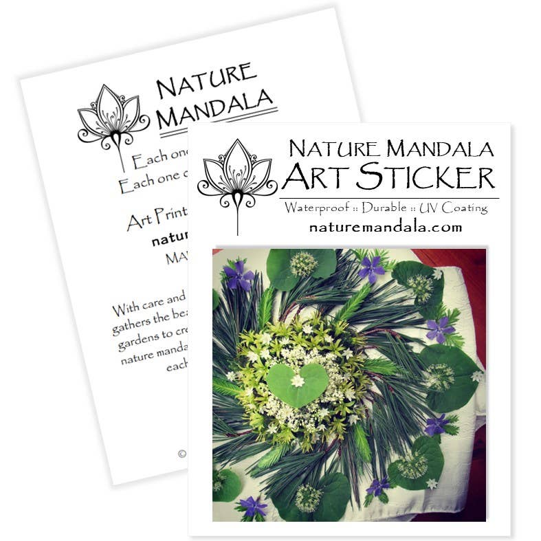 Nature Mandala Art - Wholesale Sticker - Nature / Flower Mandala Stickers :: 10 Designs19