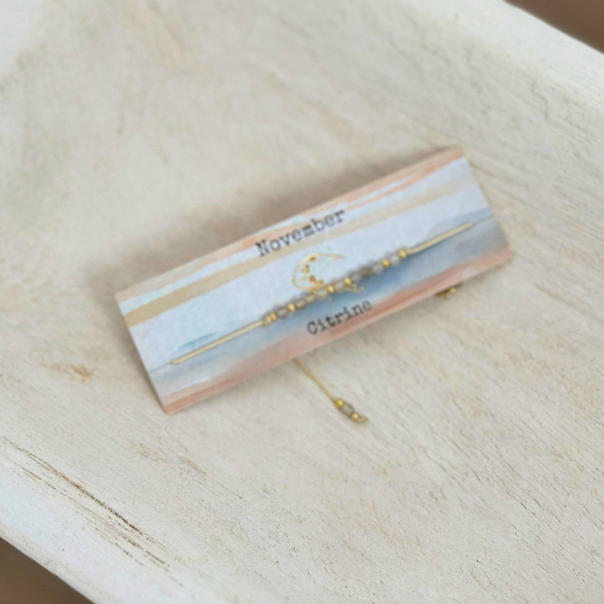 Picki Nicki - Wholesale Jewelry Set - Birthstone Bracelet Gemstone Sets on Cards12