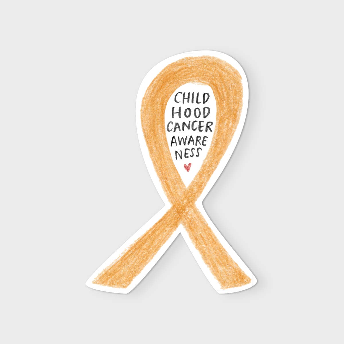 everglow handmade - Vente Autocollant - Ruban doré | Autocollant écologique de sensibilisation au cancer chez les enfants