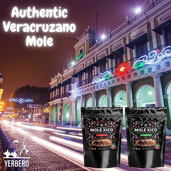 YERBERO - Wholesale Sauce - Yerbero - Authentic Artisan Mole Xico Veracruz 1.1 Lb (455gr) | Artesanal Mole Veracruzano (Sweet & Spicy Flavors) | Premium Quality Ingredients,6