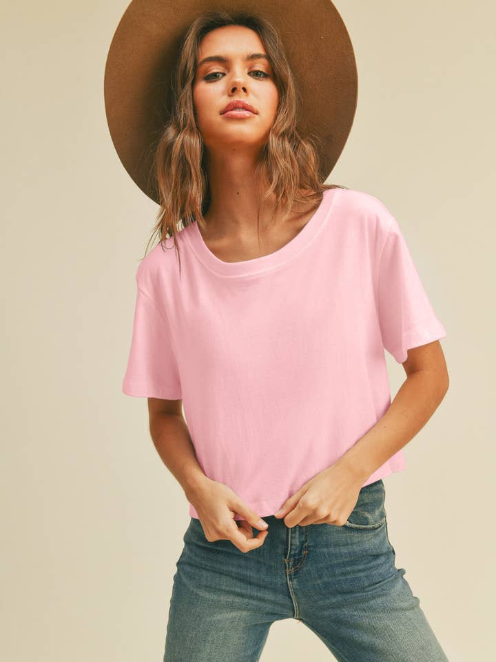 Camiseta corta cuadrada de alta calidad TSTW1003WS lavada en prenda. para venta al por mayor de Honestee