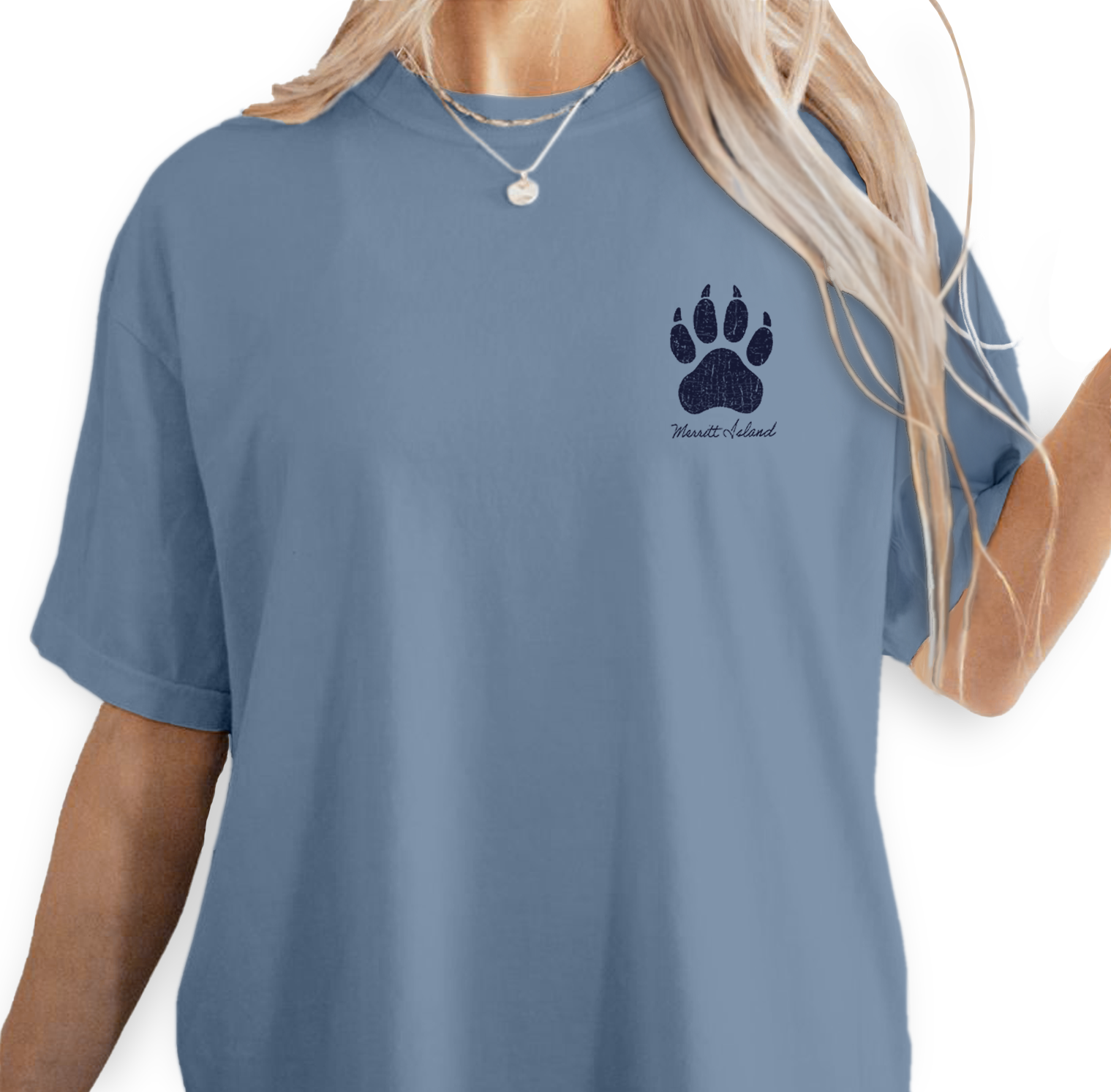 Textile Graphix - Wholesale Screen Printed T-Shirt - Women's - Floating Otter Tee – Customizable Wildlife Wreath Shirt7