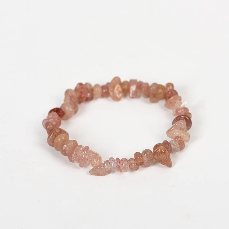 Mio Queena – wholesale Beaded bracelet – Women Natural Crystal Irregular Stone Bracelet - CS11