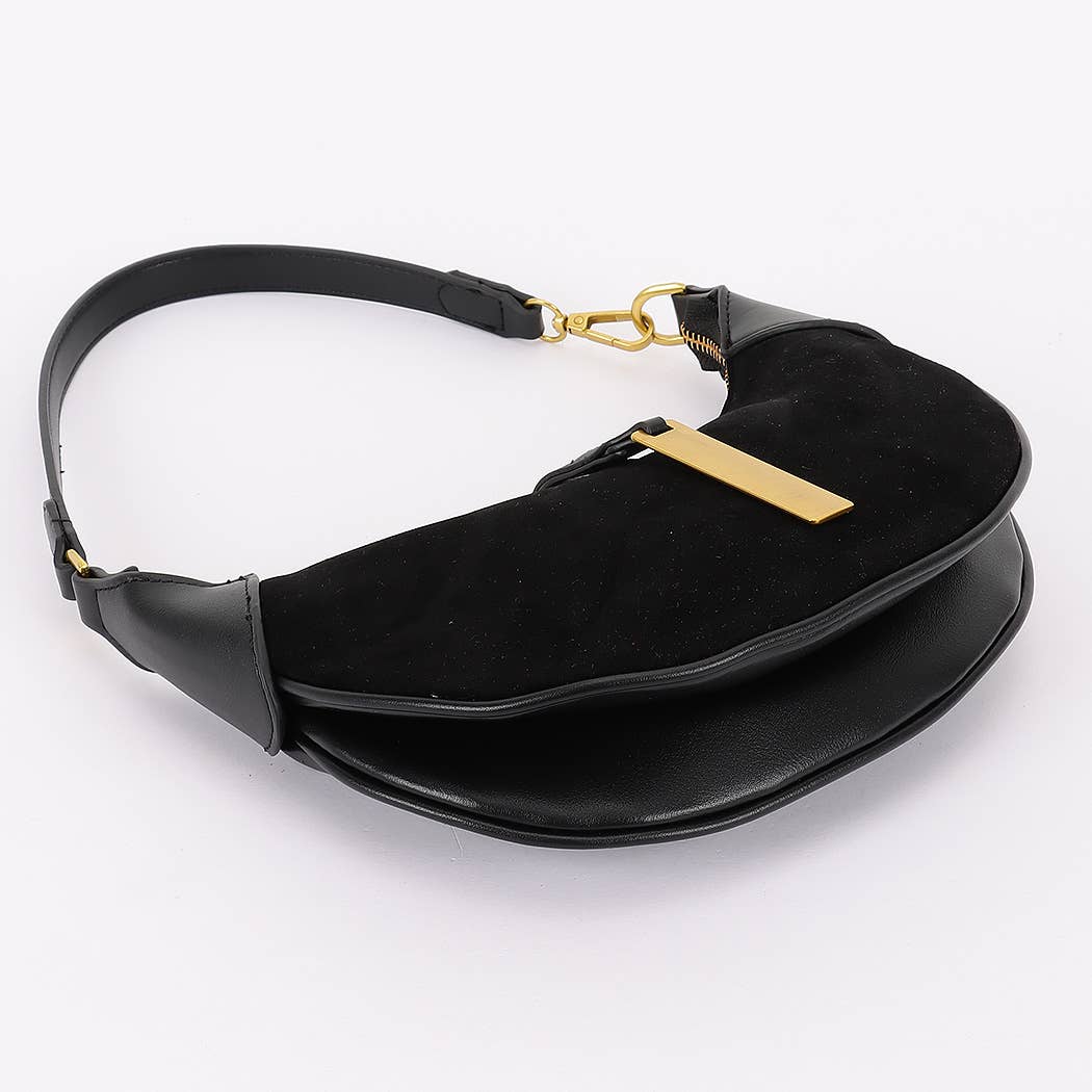 3AM BY H&D ACCESSORIES - Wholesale Schoudertas - Dames - Hobo-tas van imitatie suède leer6