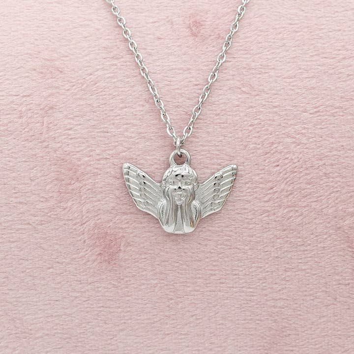 Daemon srls - Wholesale Pendant/Charm Necklace - CHERUB - Collana pendente cherubino in Acciaio inossidabile3