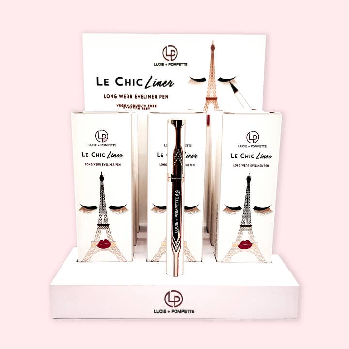 Le Chic Liner - Long Wear Eyeliner Pen Intro Kit - Black for wholesale by Lucie + Pompette