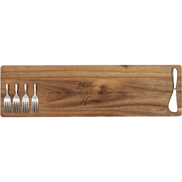 Home - 21" Acacia Cheese/Bread Board Set for wholesale by Pavilion