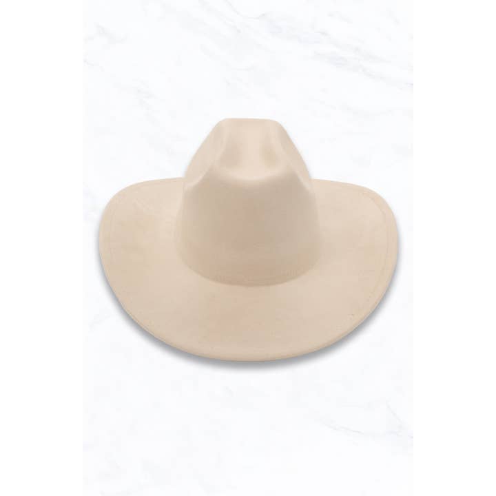 Suzie Q USA - Wholesale Cowboy Hat - Women's - Line Top Suede Western Cowboy Hat