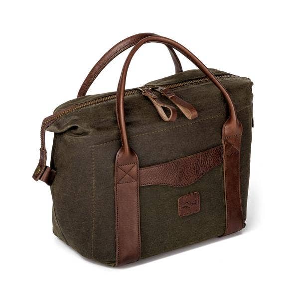 Mission Mercantile Leather Goods – Engroshandel Køletaske – Hvid Wing Voksbehandlet lærred Cooler6